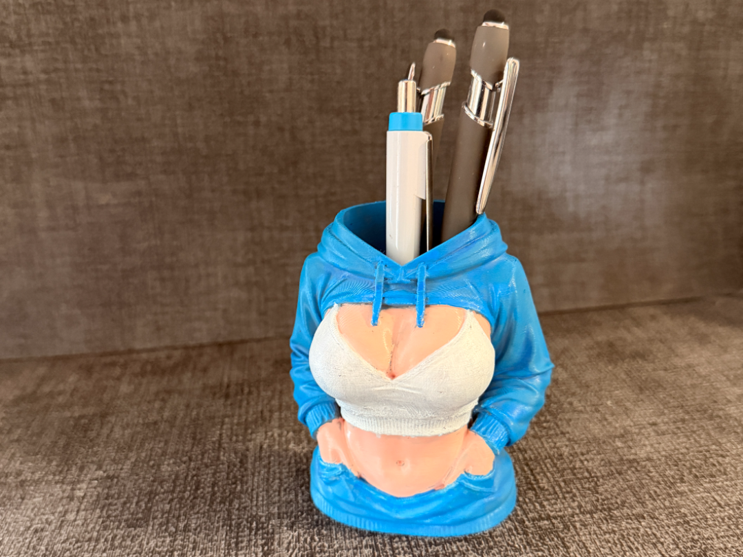 Female Hoodie Pen Cup