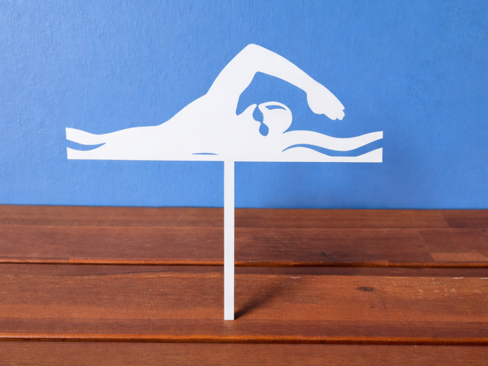 Swimmer Cake Topper (Freestyle)
