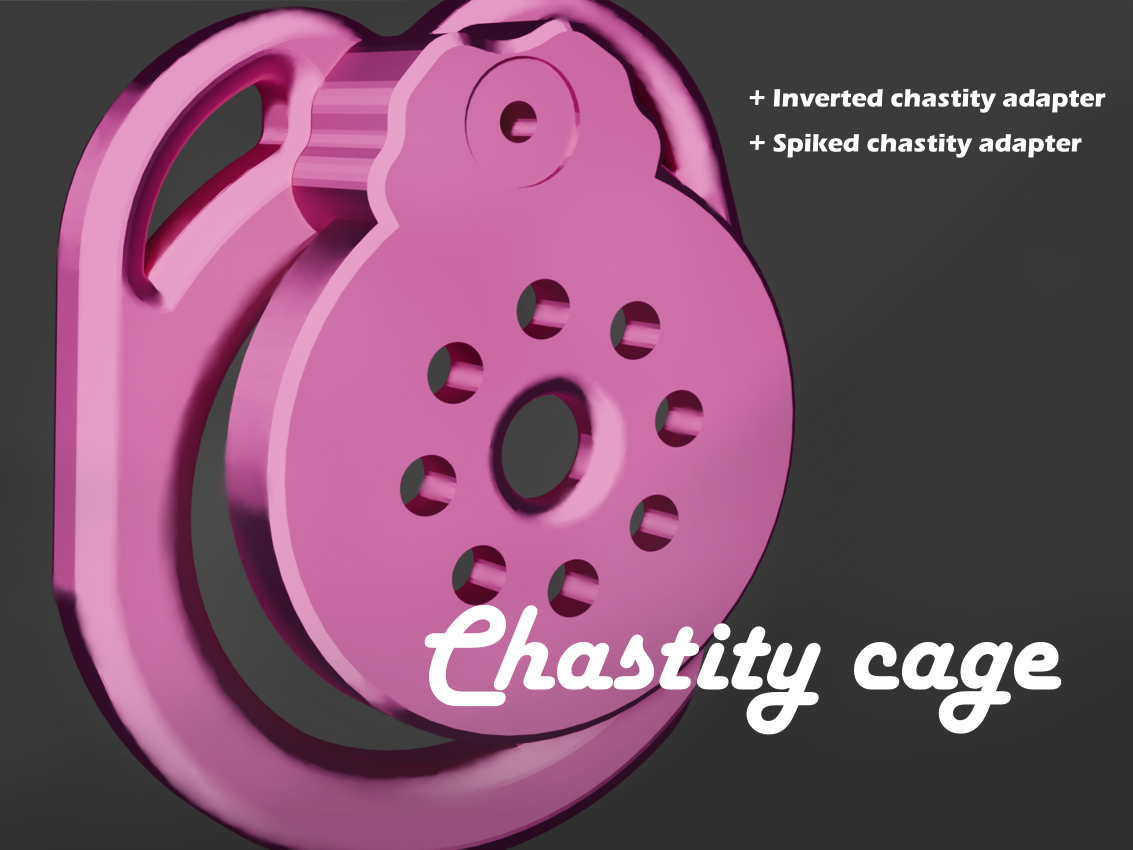 Chastity cage + Adapters for inverted chastity