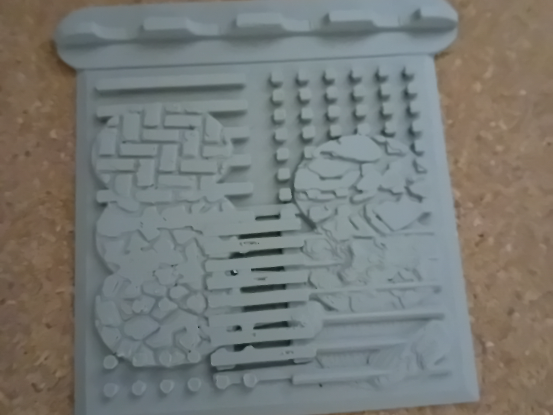 Dry brush and texture pallet and brush holder v1