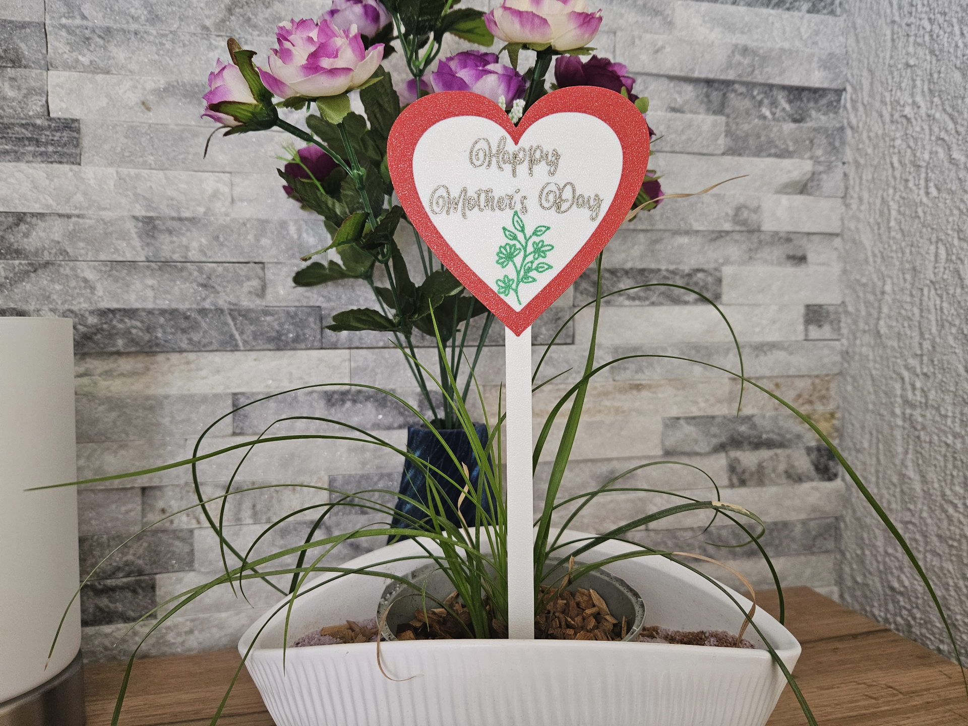 Happy Mother´s Day Flower Topper / Cake Topper