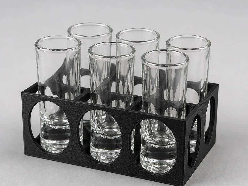 Porta bicchieri per frigo BAR - Organizer in ABS