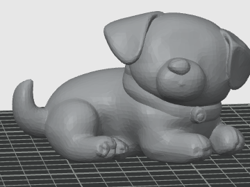 Cute Sleeping Puppy – Dekorativer liegender Hund