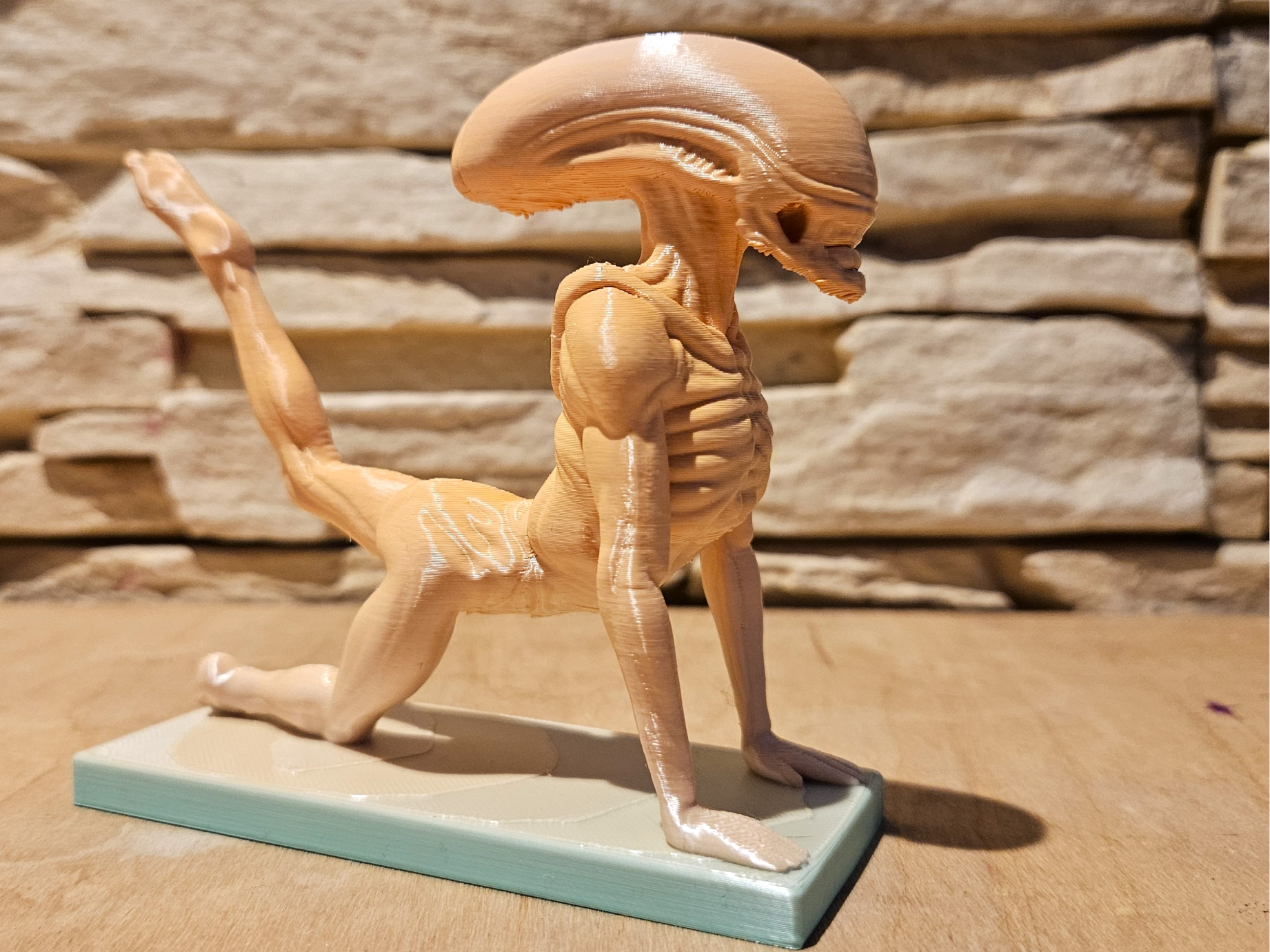Alien Xenomorph Doing Pilates