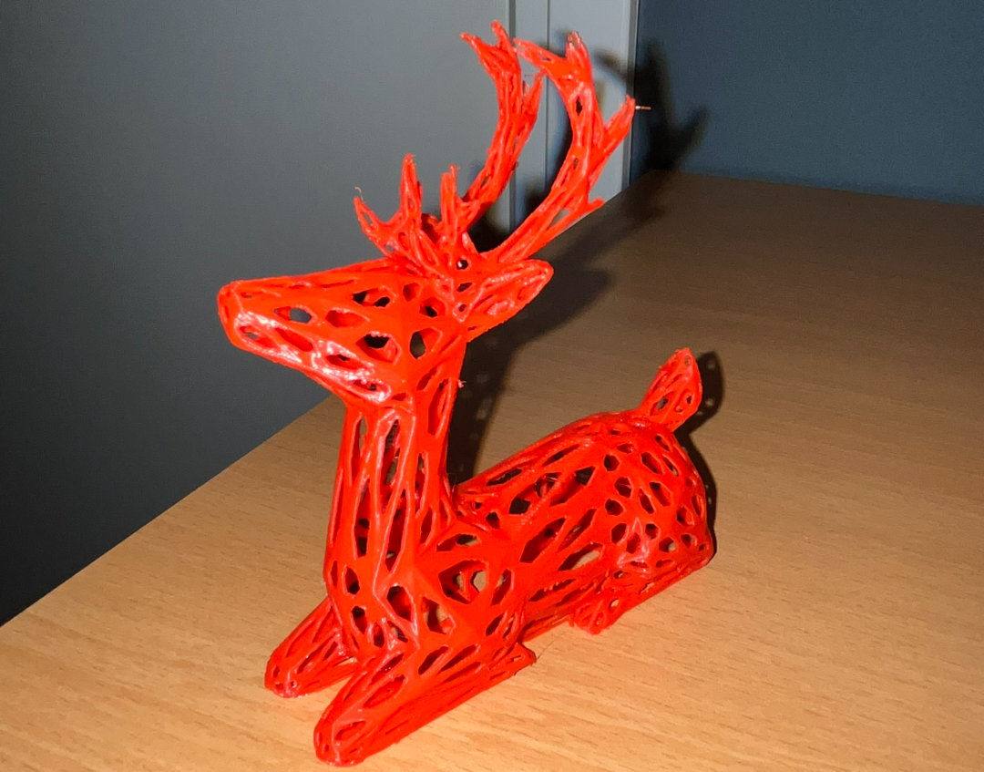 Laying deer wireframe // 9.5 gr // no support