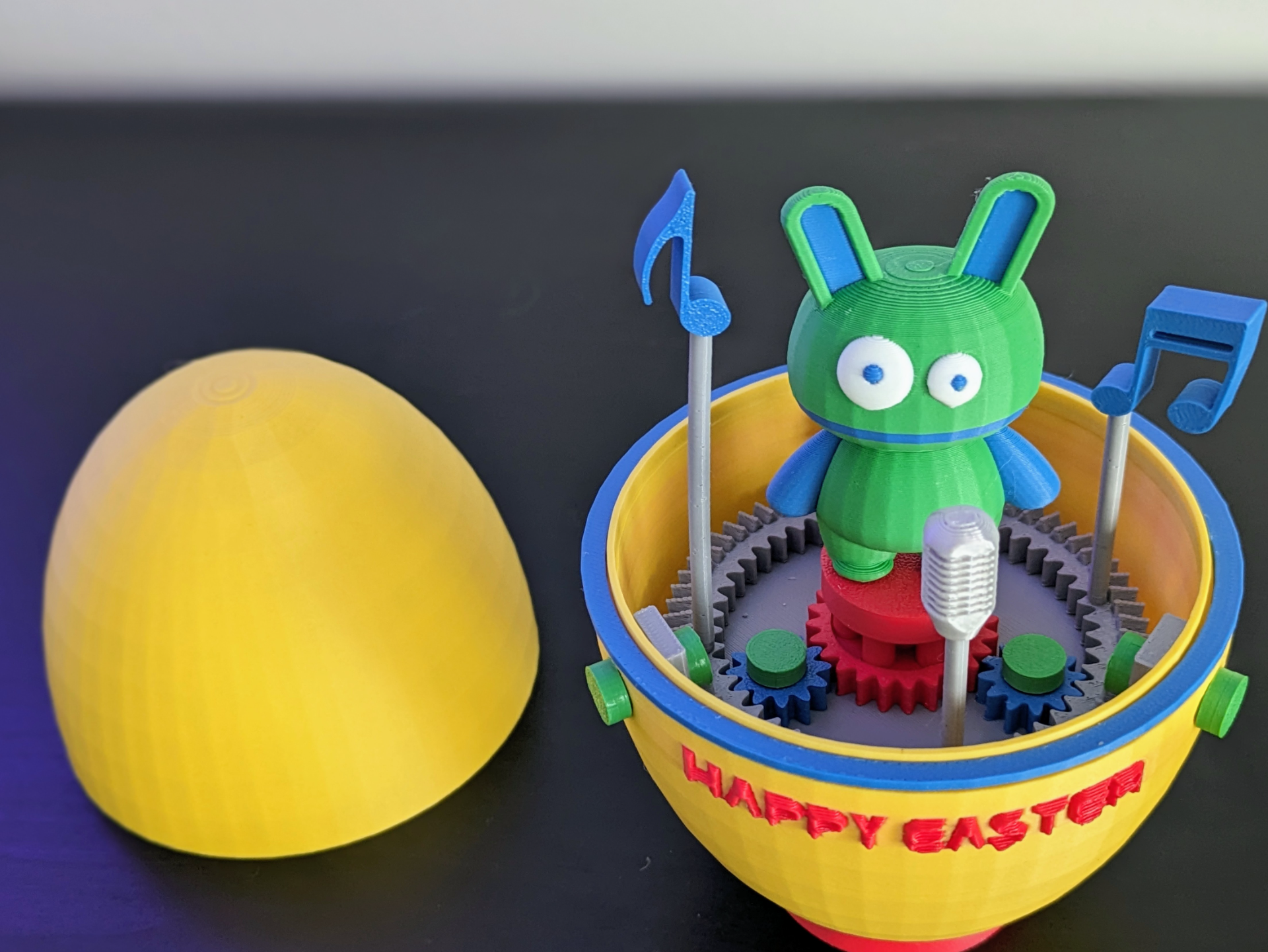 Surprise Bunny Easter Egg Mechanical Toy
