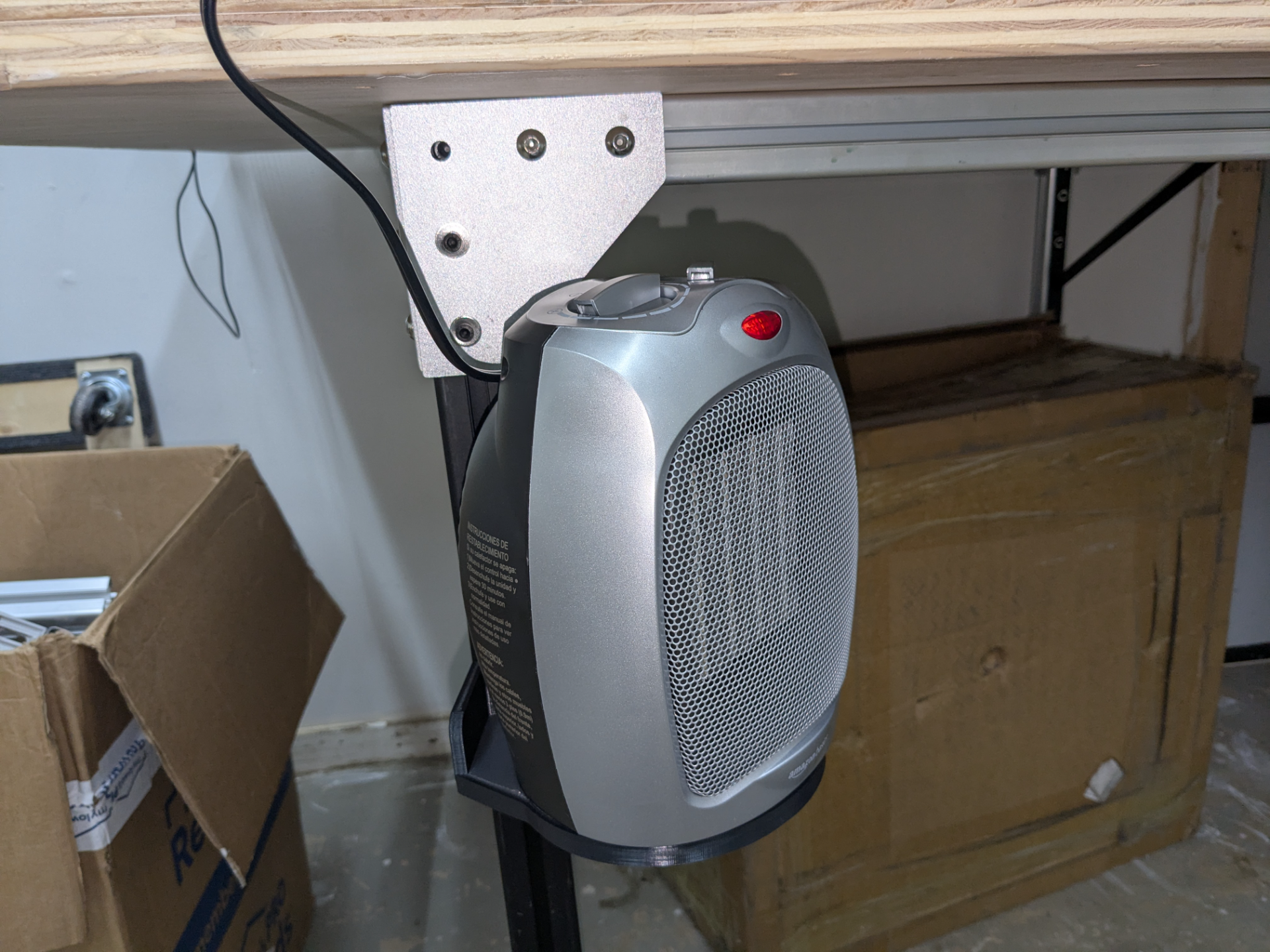 "Toasty Crotch/Knees/Legs" Workbench Mount