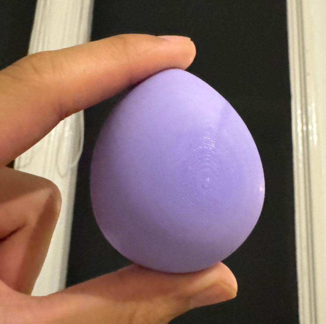 Egg shaped container