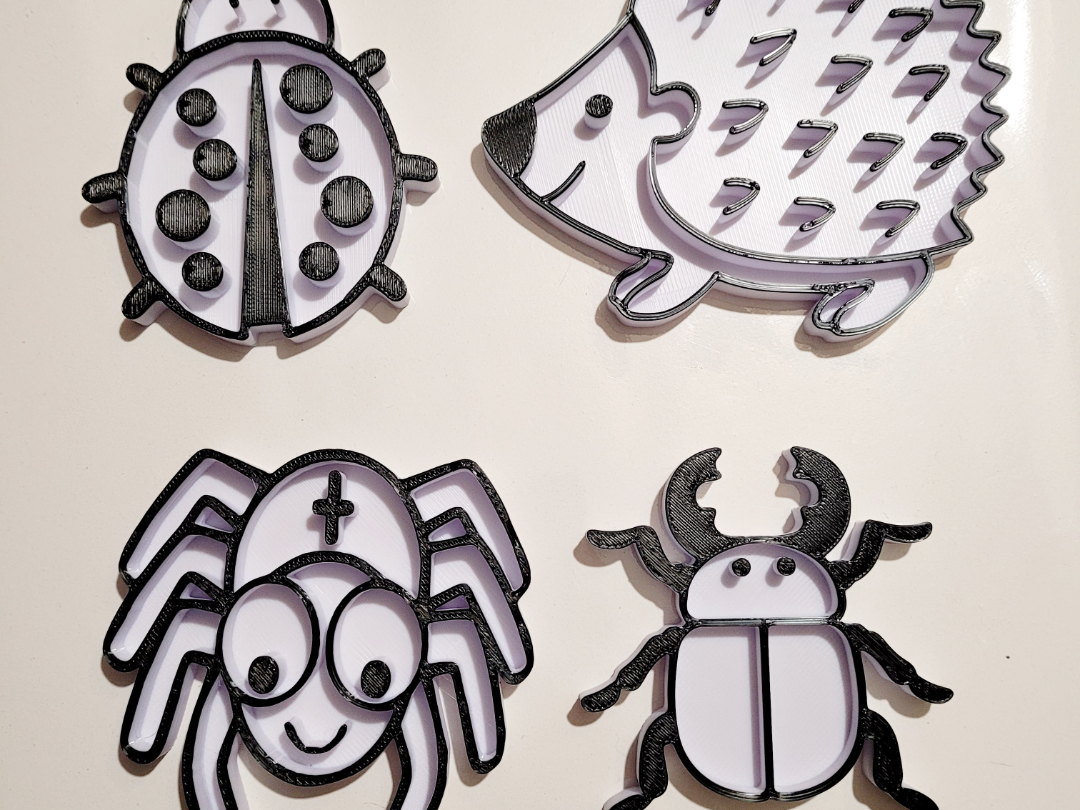Sensory Play Montessori itchy bugs fill molds