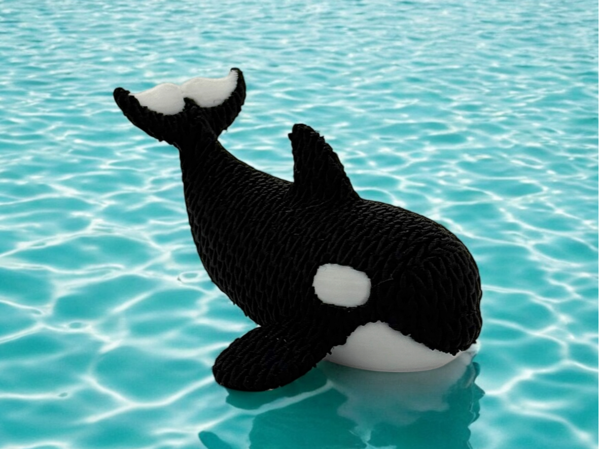 Cute Knitted Orca Whale
