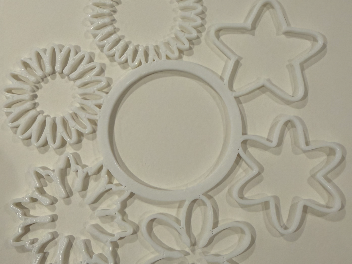Flower tracing stencil