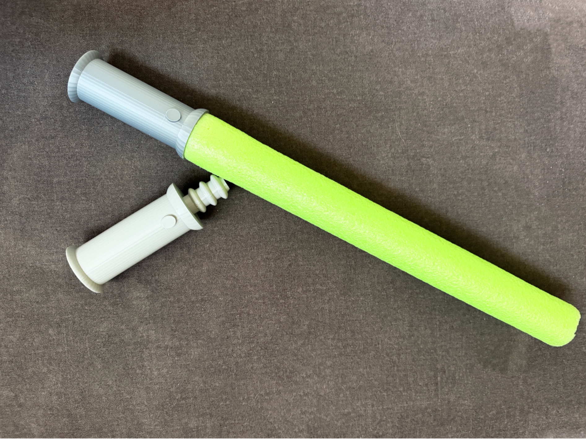 Pool Noodle Lightsaber (kid-made)
