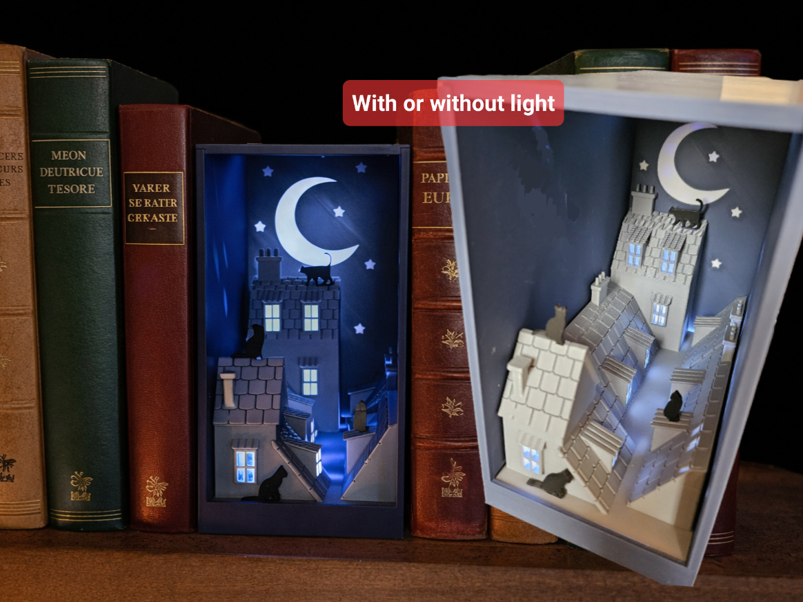 rooftop by night booknook