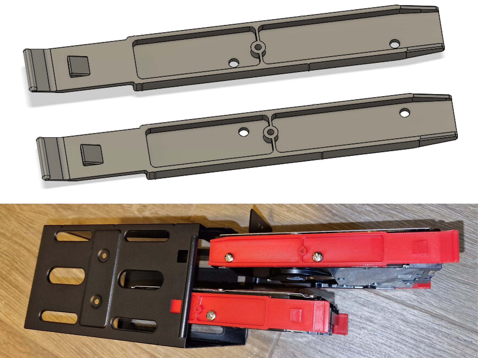 HDD 3,5" bracket for Corsair Carbide case