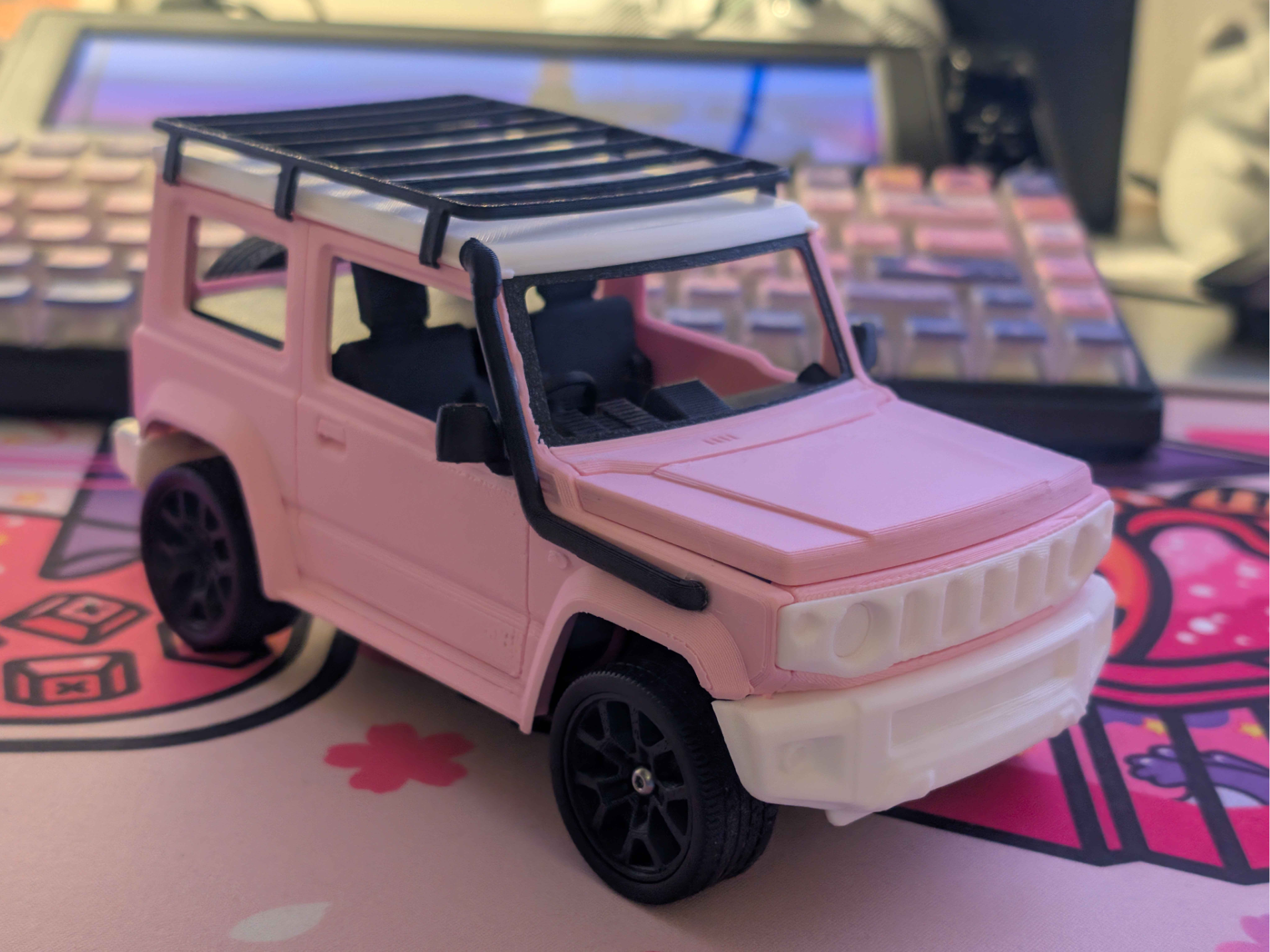 RC Jimny Mods - Mirrors, Snorkel & Roof Rack