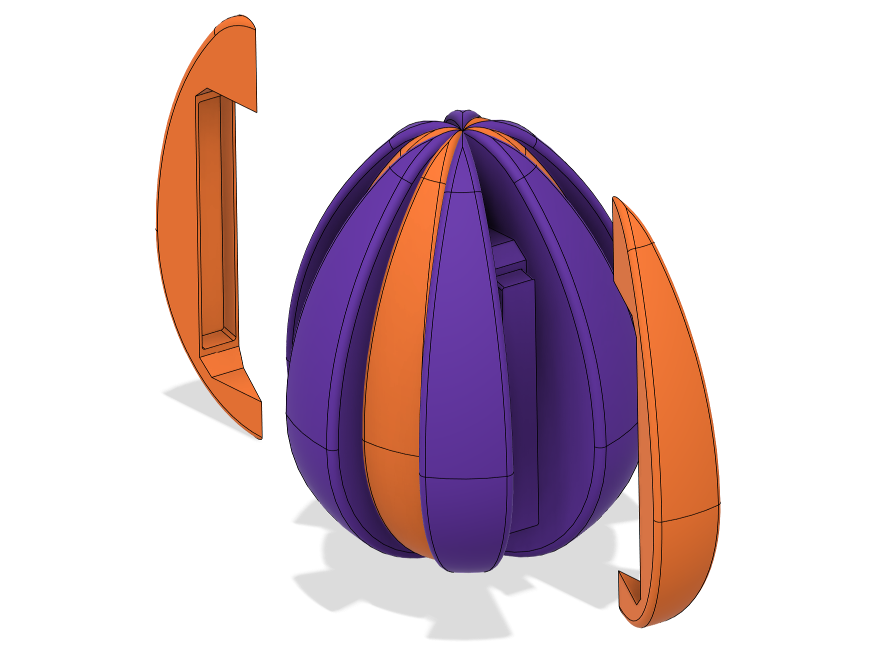Multi Part Segmented Egg (fusion360)