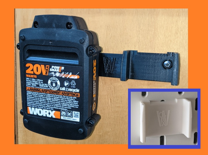 Worx 20V Max NorthAmerican 1-4 Battery NonLatching