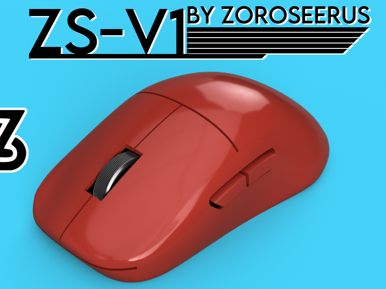 ZS-V1, 3D Printed Vaxee XE Mouse for Logitech G305