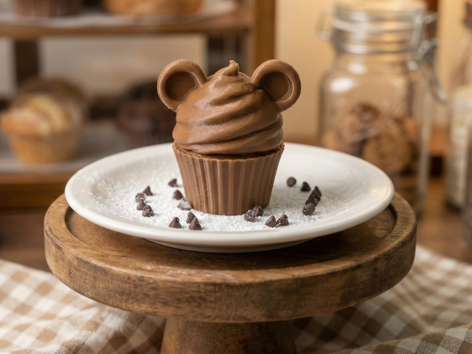 Bear Ear Mini Cupcake (Quick 30-Min Print!)