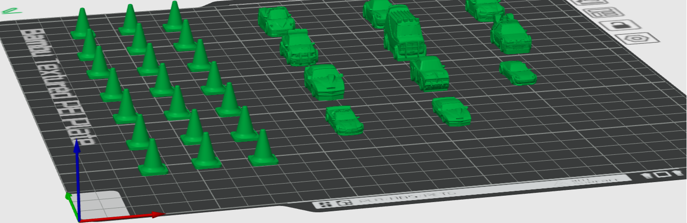 Toy Cars & 20 Traffic Cones 1HR 10m Print