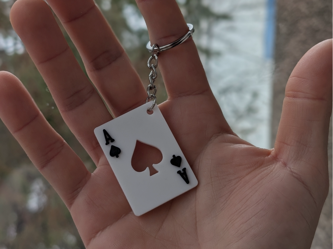 Ace of Spades - Keychain