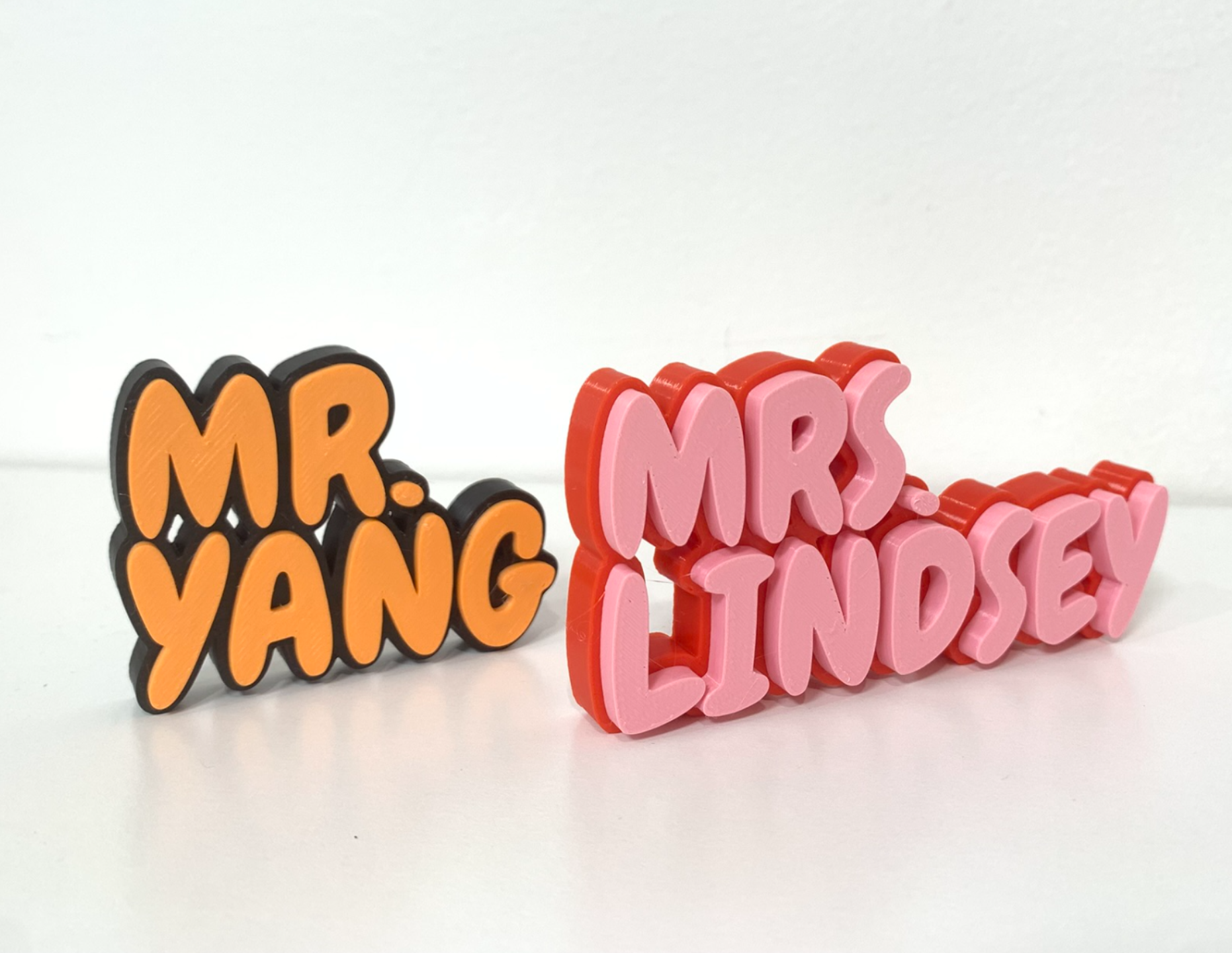 Fully Customizable Desk Name Plate