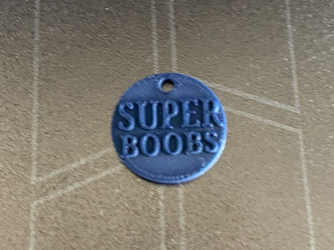SUPER BOOBS Keyring – Fun & Unique Design!