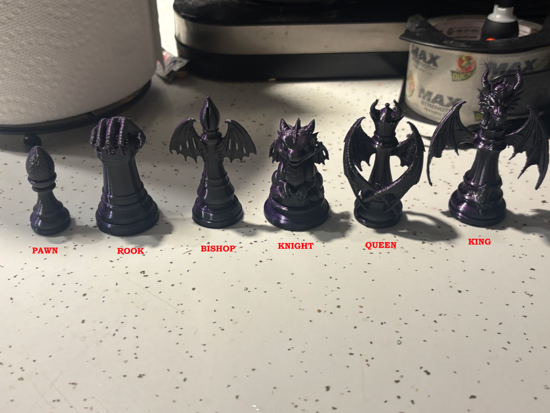 Dragon Styled Chess Set