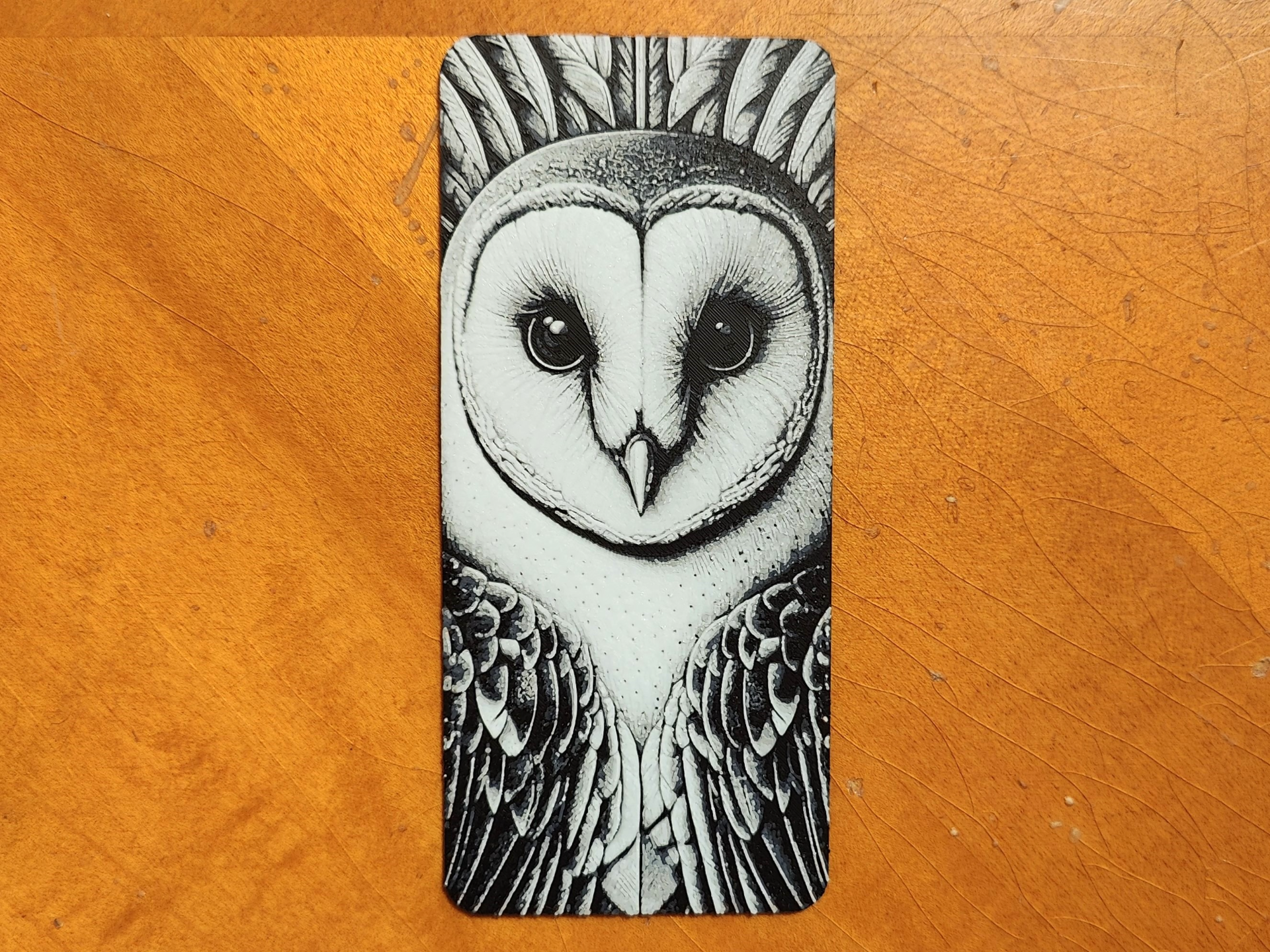 Barn Owl Bookmark - Hueforge