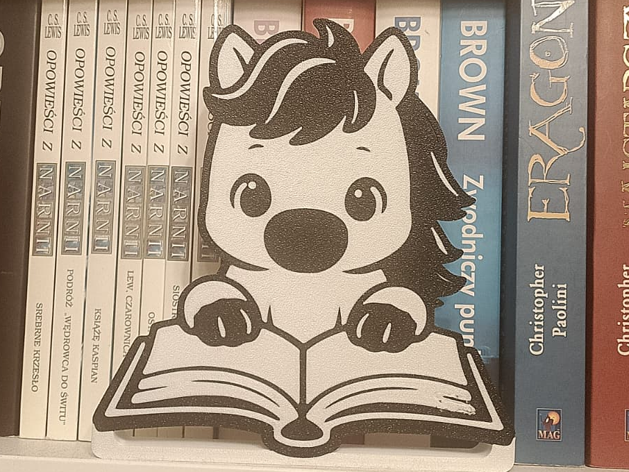 Ornament Horse reading book