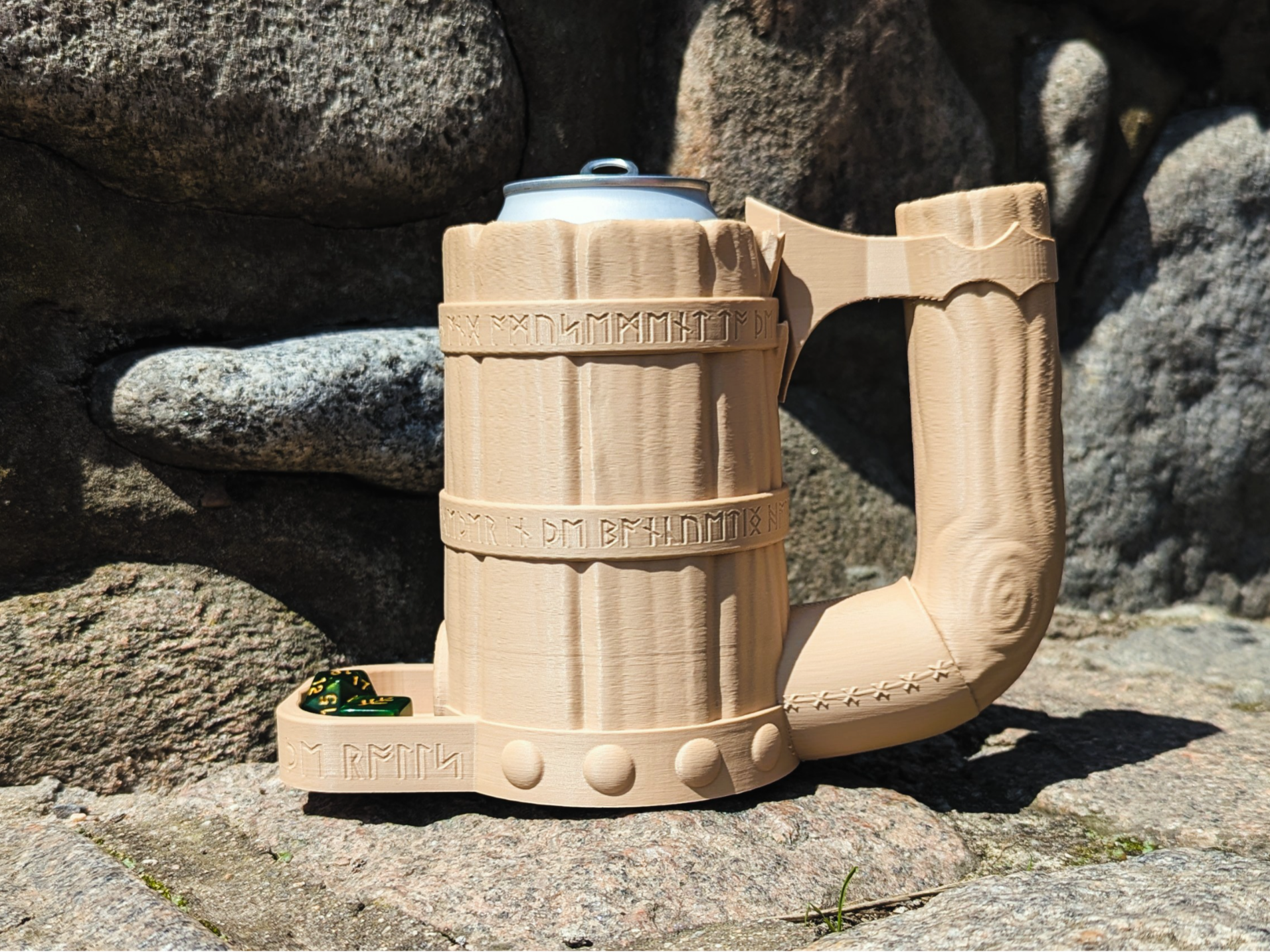 Viking Runes  - Dice Tower & Can Holder Tankard