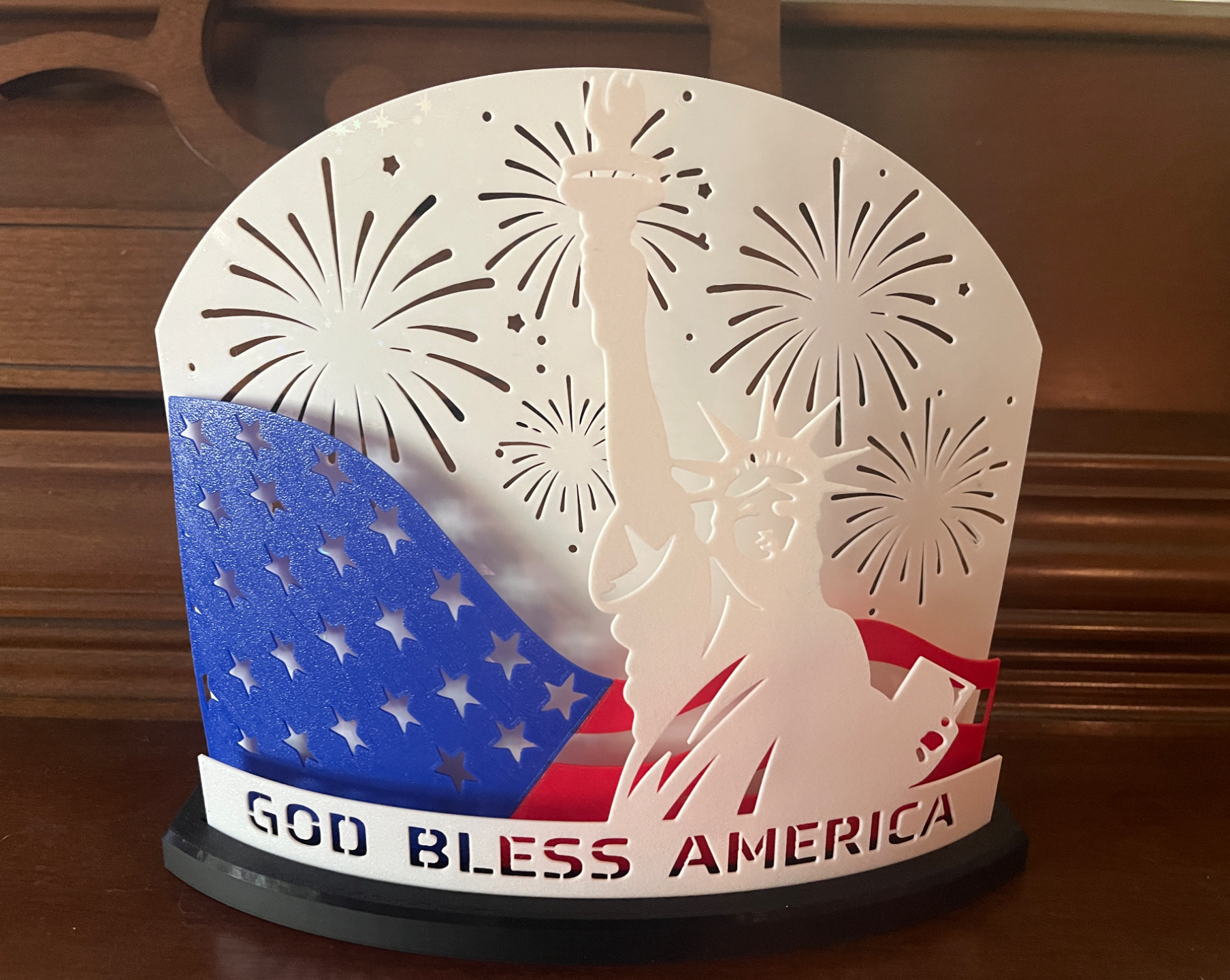 God Bless America LED Display