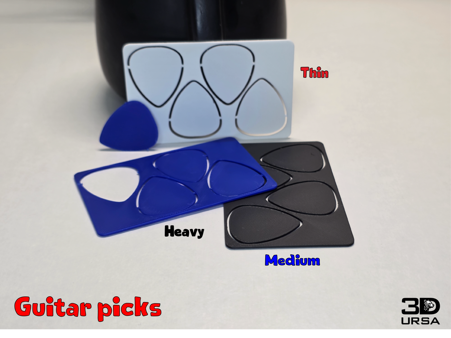 Guitar picks card kit