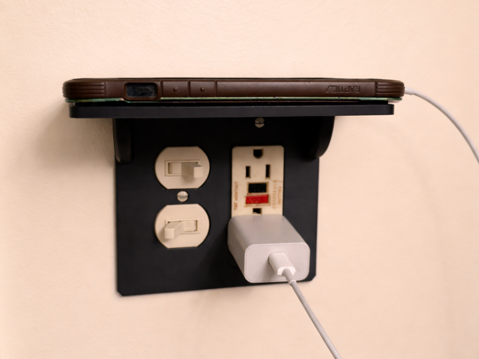 Duplex Rocker Wall Plate w/ Shelf