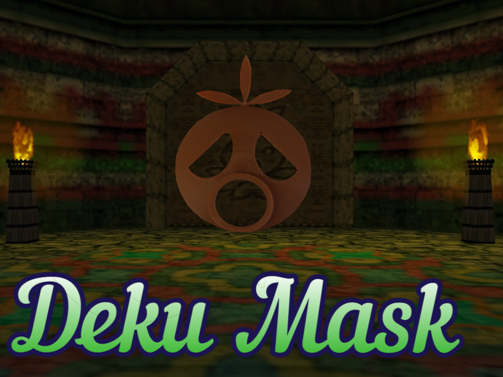 Link's Deku Mask The Legend of Zelda Majora's Mask