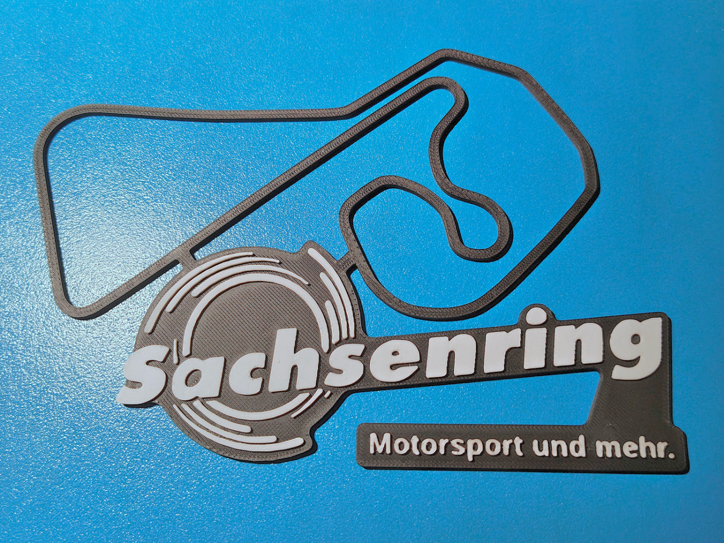 Sachsenring Track Map Wall Art