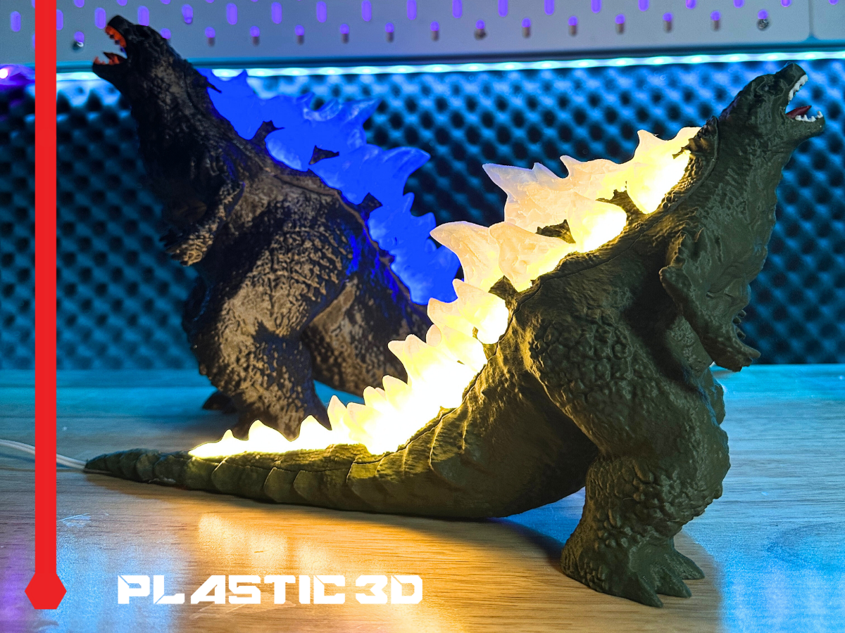 Godzilla Lamp – A Roaring Glow!