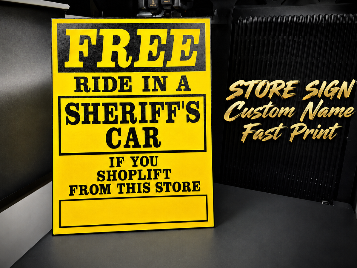 Custom Store Sign / Funny - Free Ride