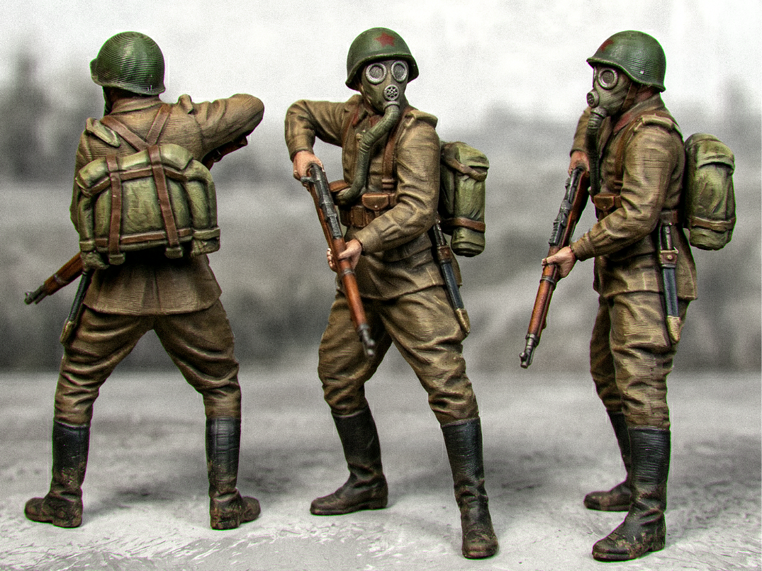 WW2 Soviet Solder Miniature