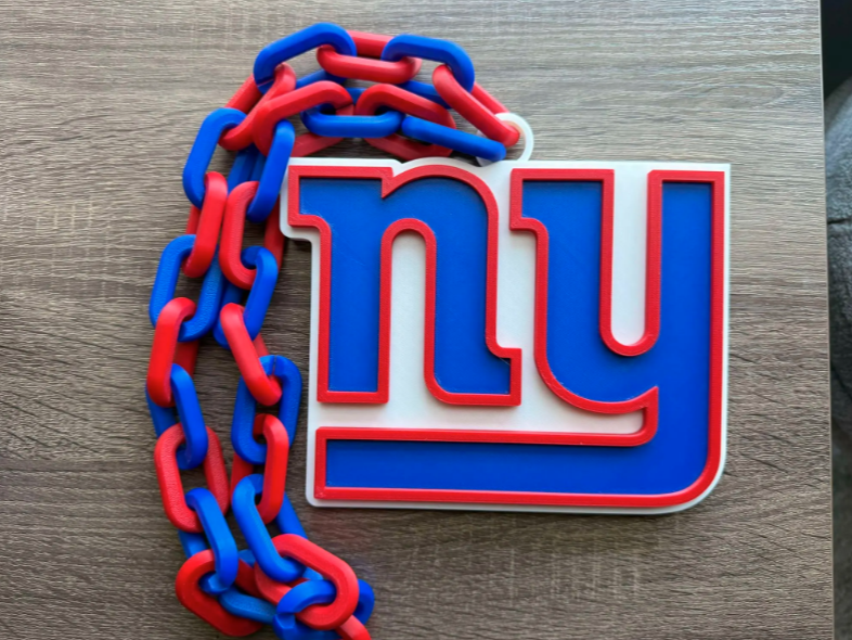 New York Giants Oversized Necklace, Pendant