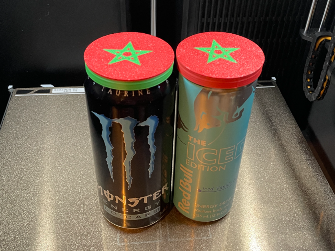 Morocco Flag can lid