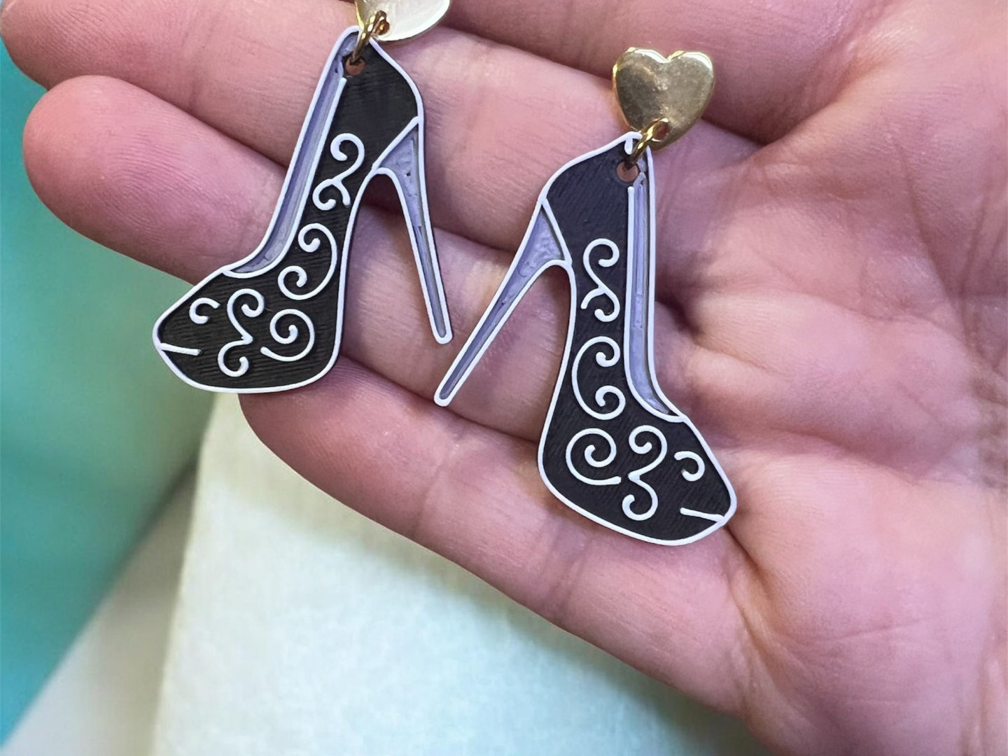 Pendientes zapatos de tacón