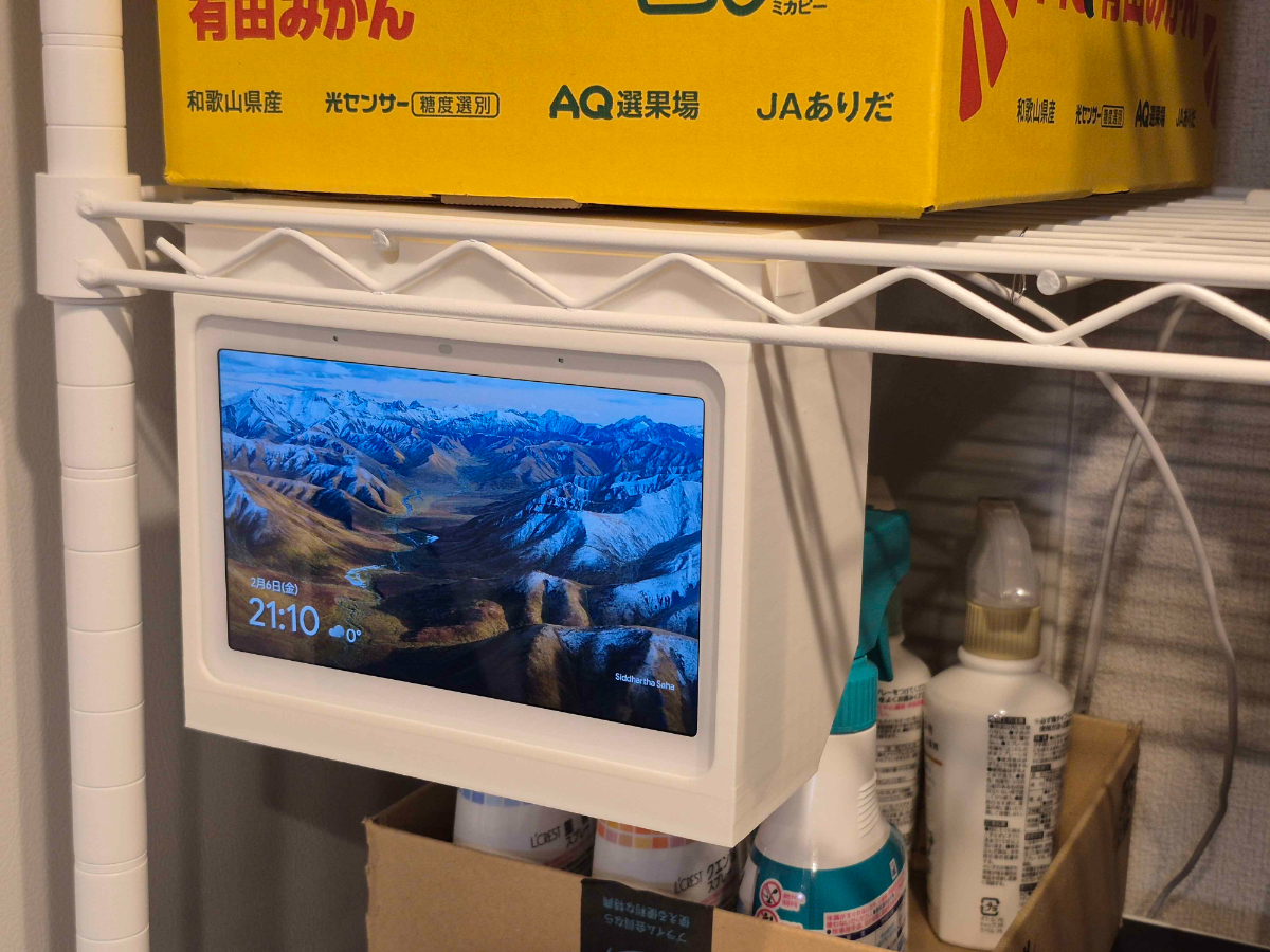 Google Nest Hub Gen2 steel-rack hangup mount case