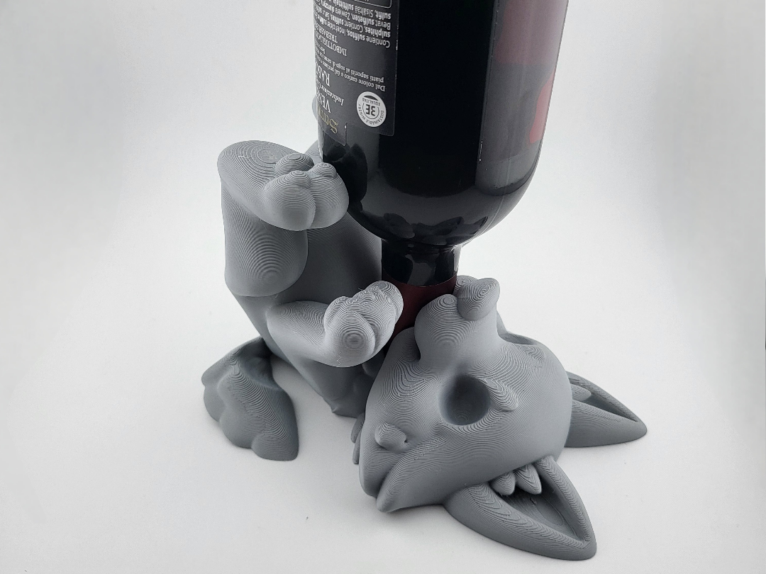 wolf wine bottle holder Easter drunk wolf