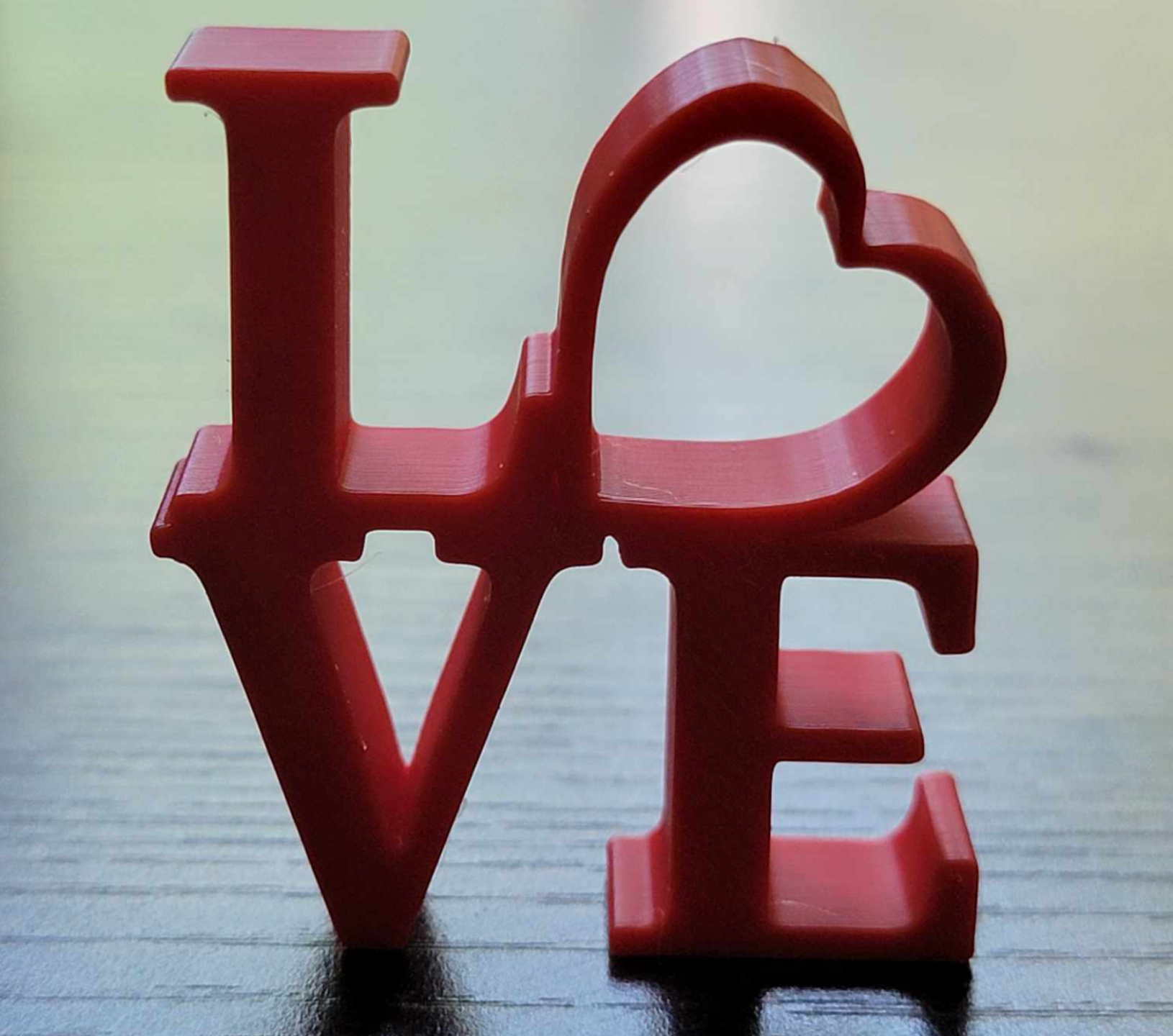 'Love' word decor