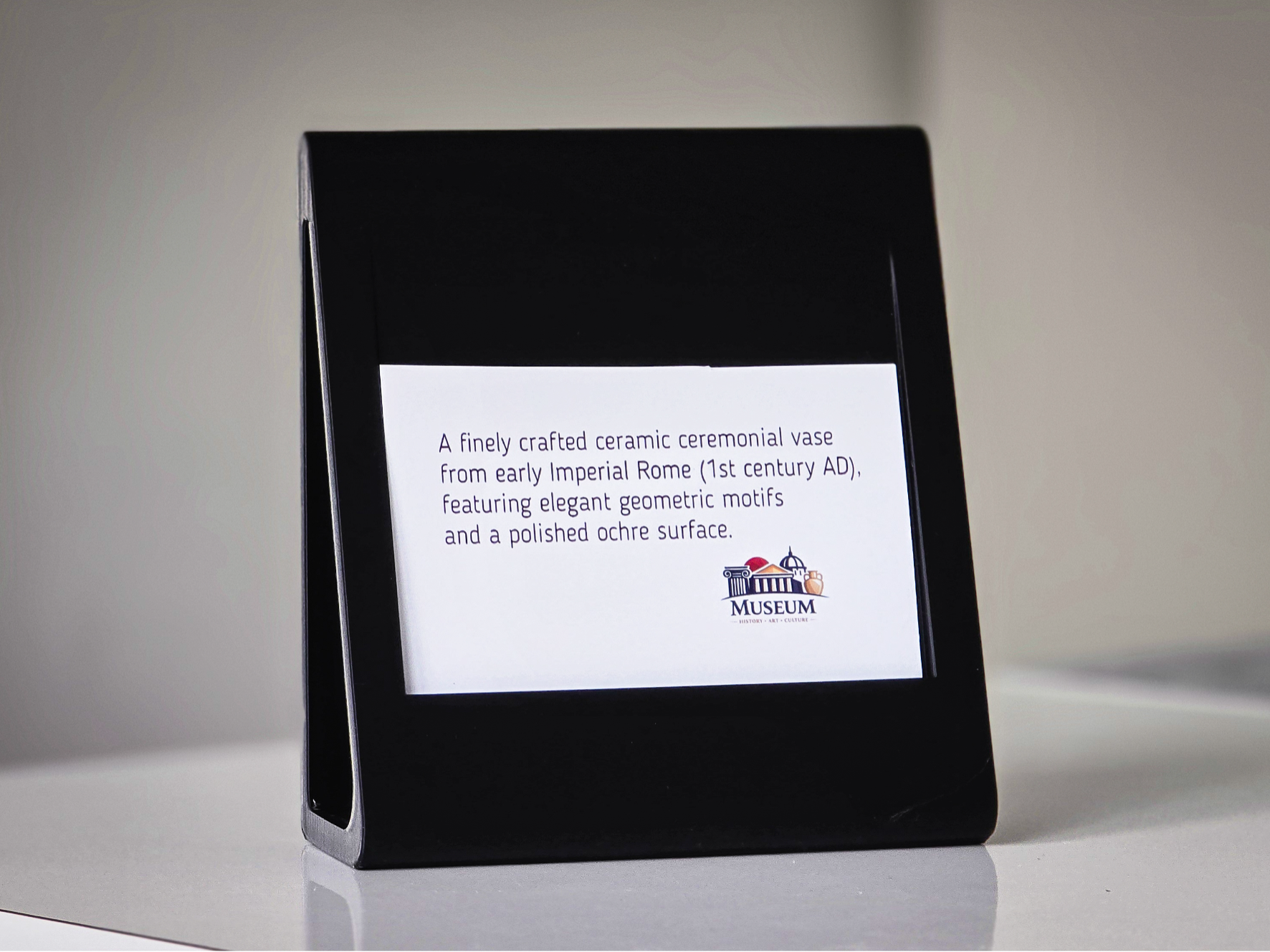 Exhibit Card Holder - Display Stand