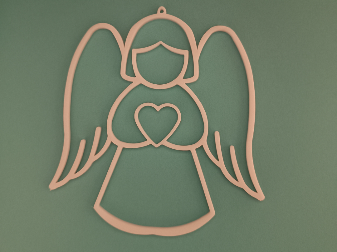 Christmas tree decoration, angel a heart, ornament
