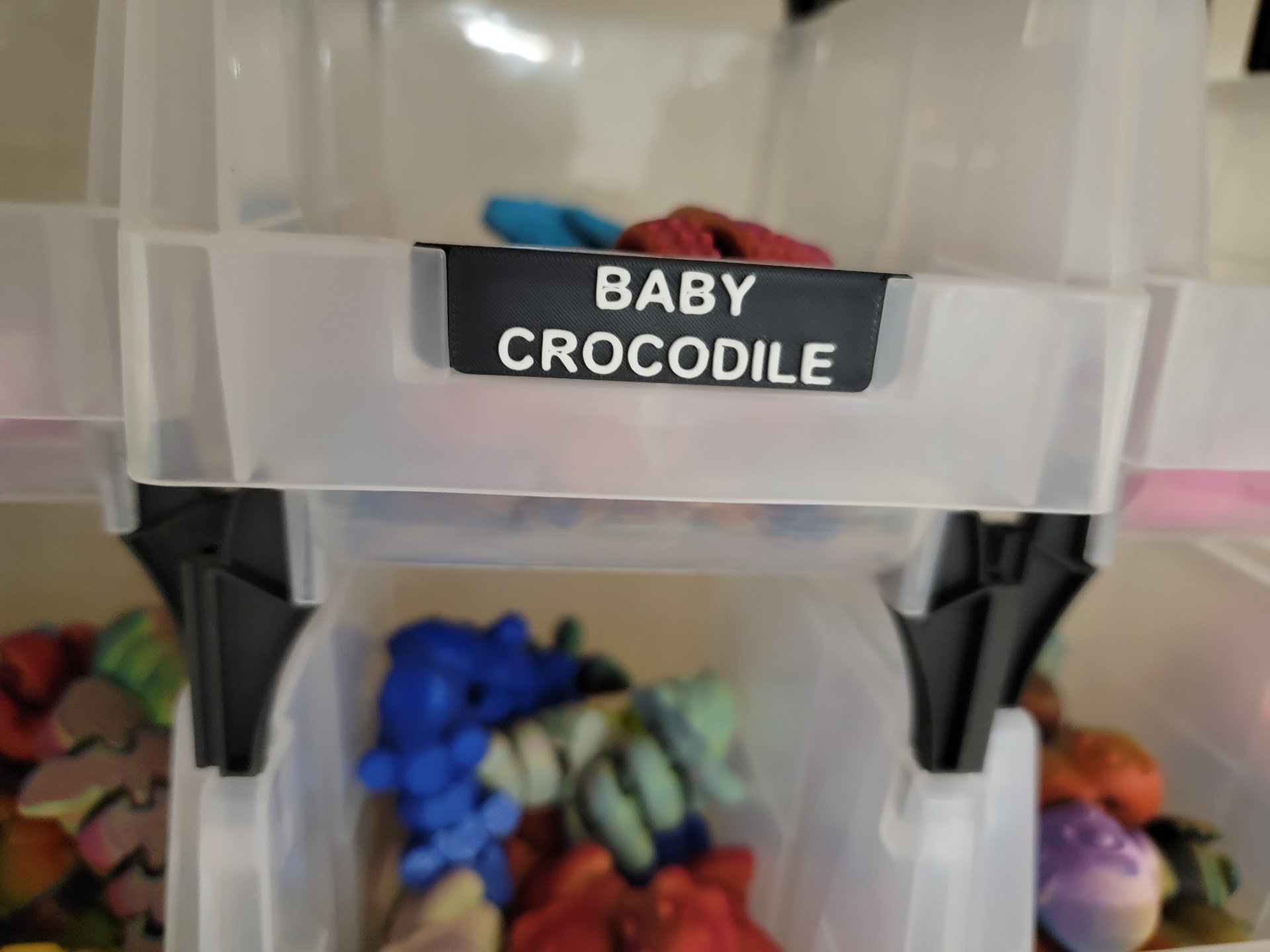 Plastic Stackable Storage Bins Label Tag (Aercana)