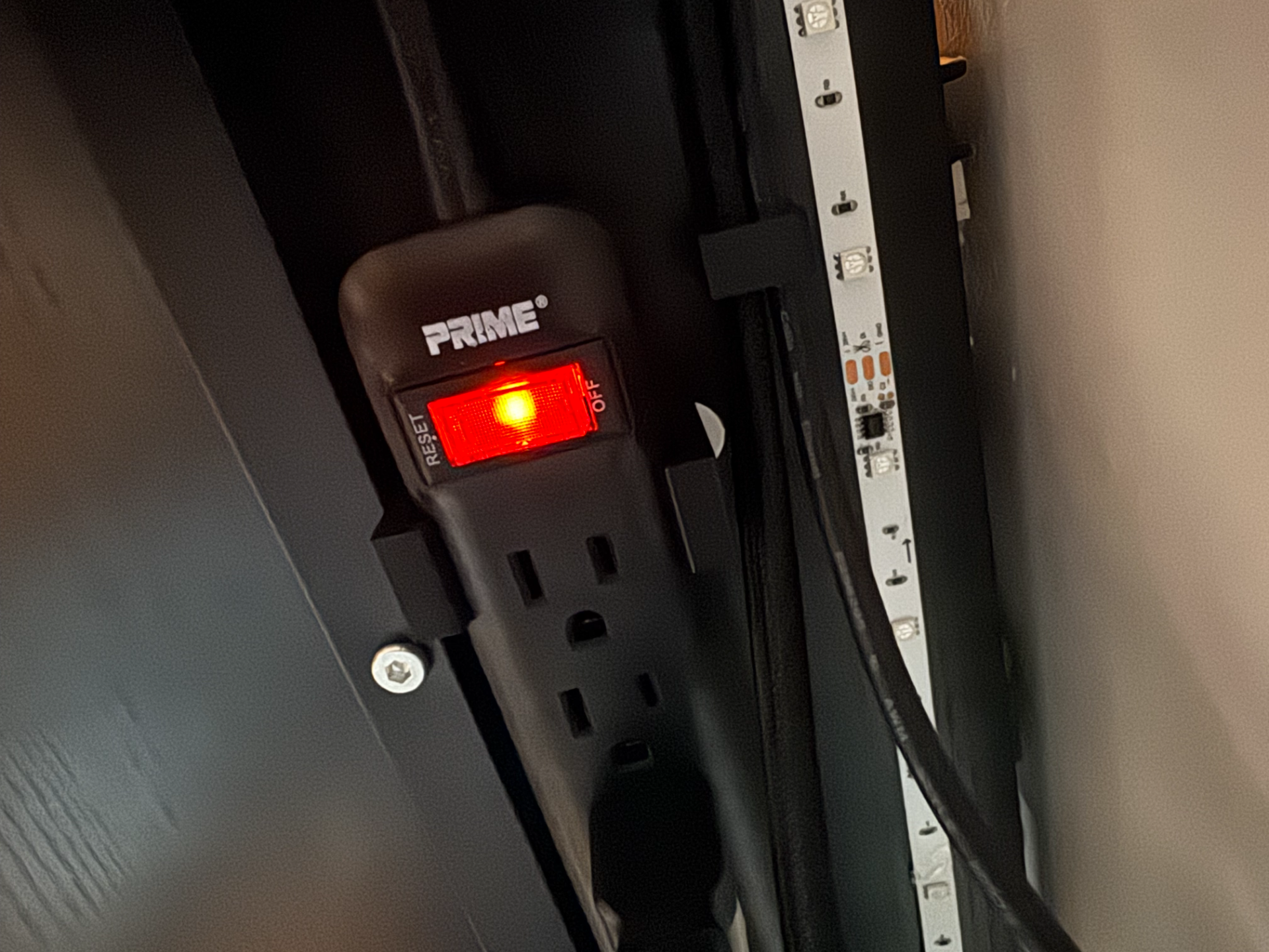 Desk/Wall Power Strip Mounting Bracket