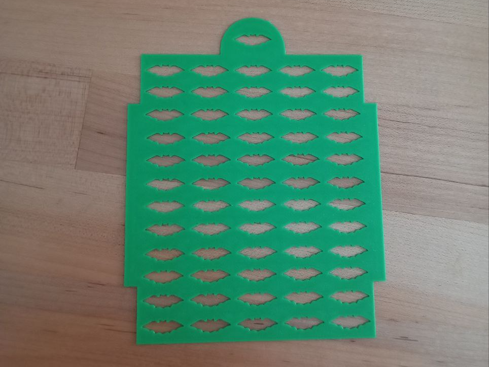 Stencil per zuccherini a forma di pipistrello